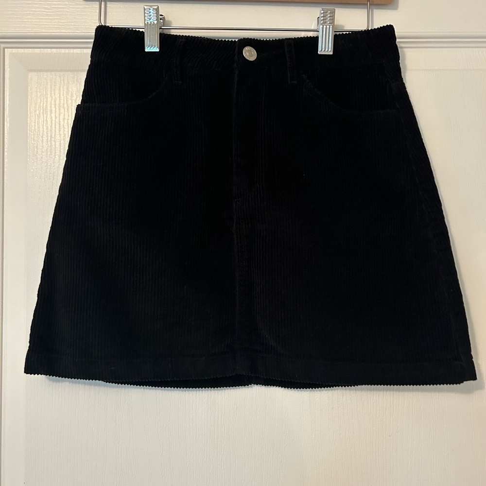 Forever 21 Black Corduroy Mini Skirt